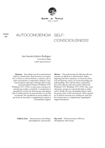 autoconciencia self- consciousness