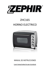 zhc165 horno electrico