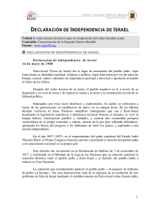 Declaración de independencia de Israel
