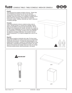fuze console table ML Assembly Instructions from cb2