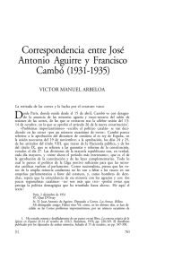 Correspondencia entre José Antonio Aguirre y Francisco Cambó