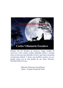PLENILUNIO FATAL Carlos Villamarín Escudero