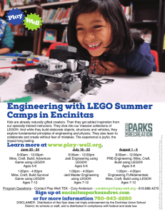 Engineering with LEGO Summer Camps in Encinitas