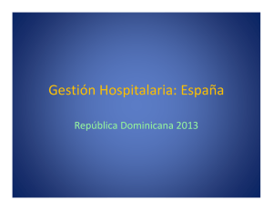 Gestión Hospitalaria: España - Ministerio de Administración Pública