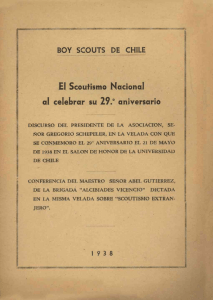 El Scoutismo Nacional al celebrar su 29.° aniversario