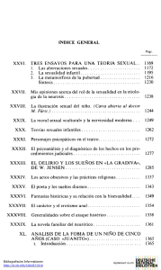 XXVI. TRES ENSAYOS PARA UNA TEORIA SEXUAL.. 1169 1. Las