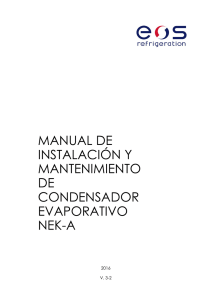 manual de instalación y mantenimiento de condensador