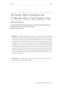 Articles - The European Observatory on Homelessness