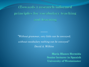 research-informed principles for vocabulary teaching and - ele-uk