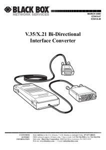 V.35/X.21 Bi-Directional Interface Converter