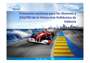 Condiciones de la promoción - UPV Universitat Politècnica de