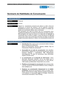 Información Seminario Habilidades de Comunicación PDF, 68 Kbytes
