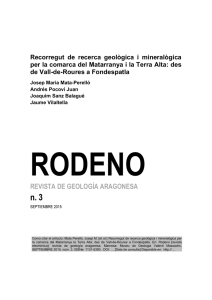 revista de geología aragonesa - Revistes UPC