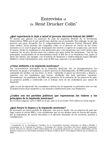 Entrevista al Dr. René Drucker Colín