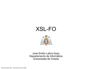 Tecnologías Web y XML - Universidad de Oviedo