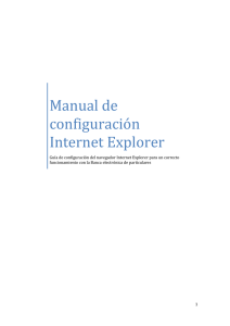 Manual de configuración Internet Explorer