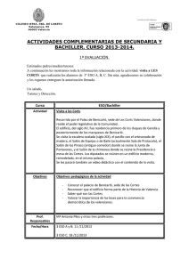 actividades complementarias de secundaria y bachiller. curso 2013