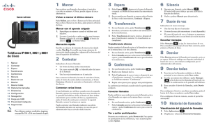 INICIO RÁPIDO Teléfonos IP 8841, 8851 y 8861 de Cisco