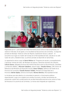 Itatí recibe a la Segunda Jornada “Violencia contra las Mujeres”