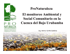 monitoreo Ambiental y Social Comunitario en la Cuenca del Bajo