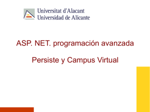 ASP. NET. programación avanzada Persiste y Campus Virtual
