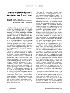 Long-term psychodynamic psychotherapy. A basic text