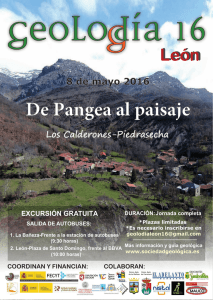 De Pangea al paisaje - Sociedad Geológica de España