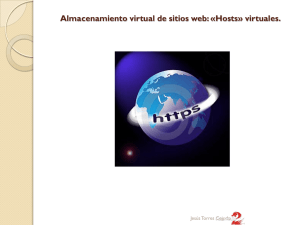 Almacenamiento virtual de sitios web: «Hosts
