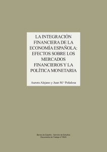 La integración financiera de la economía española