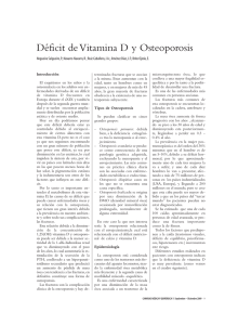 Déficit de Vitamina D y Osteoporosis