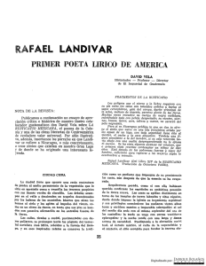 Rafael Landívar y Caballero, primer poeta lírico de América
