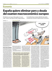 España quiere eliminar paro y deuda del examen macroeconómico