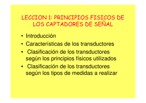 LECCION 1: PRINCIPIOS FISICOS DE LOS CAPTADORES DE