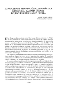 El proceso de refundición como práctica ideológica: "La dama