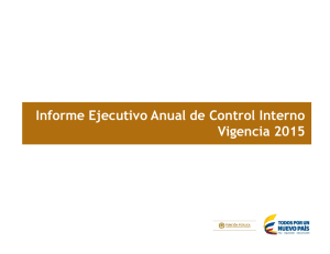 Intrucciones de Diligenciamiento Informe Ejecutivo vigencia 2015