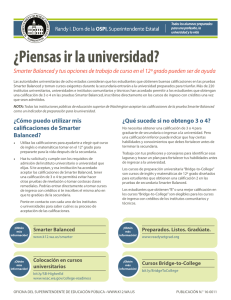 Planning to Go to College? (Spanish)