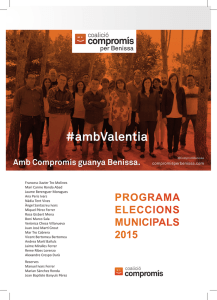 PROGRAMA ELECCIONS MUNICIPALS 2015