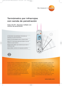 Termómetro por infrarrojos con sonda de penetración