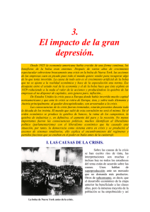 3. El impacto de la gran depresión.
