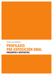 PROFILAXIS PRE-EXPOSICIÓN ORAL