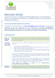 resumen bases - Cluster de la Energía de Extremadura