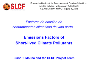 Short-lived Climate Pollutants - Instituto Nacional de Ecología y