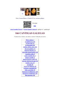 Letras de 166 cantigas populares galegas