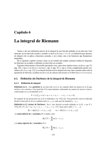 Capítulo 6 La integral de Riemann