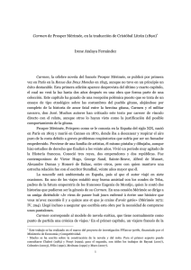 pdf "Carmen" de Prosper Mérimée, en la traducción de Cristóbal