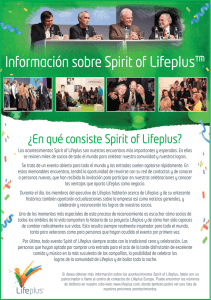 Información sobre Spirit of Lifeplus™