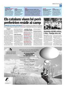 Els catalans viuen bé però preferirien residir al camp