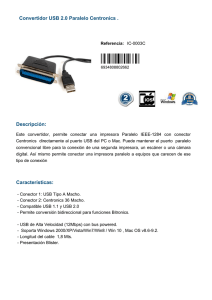 Convertidor USB 2.0 Paralelo Centronics