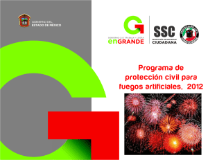 Programa de Protección Civil para Fuegos Artificiales 2012