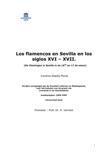 Los flamencos en Sevilla en los siglos XVI – XVII